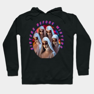 Sisters before misters, cool galentines girls,galantines, Hoodie